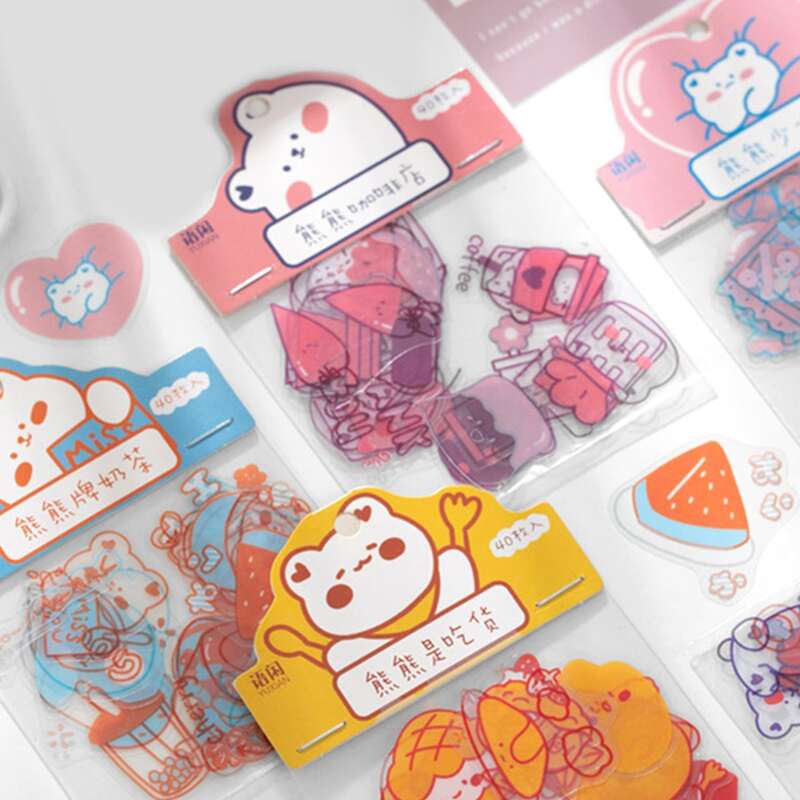 

40pcs Cartoon Graphic Random Sticker, Multicolor