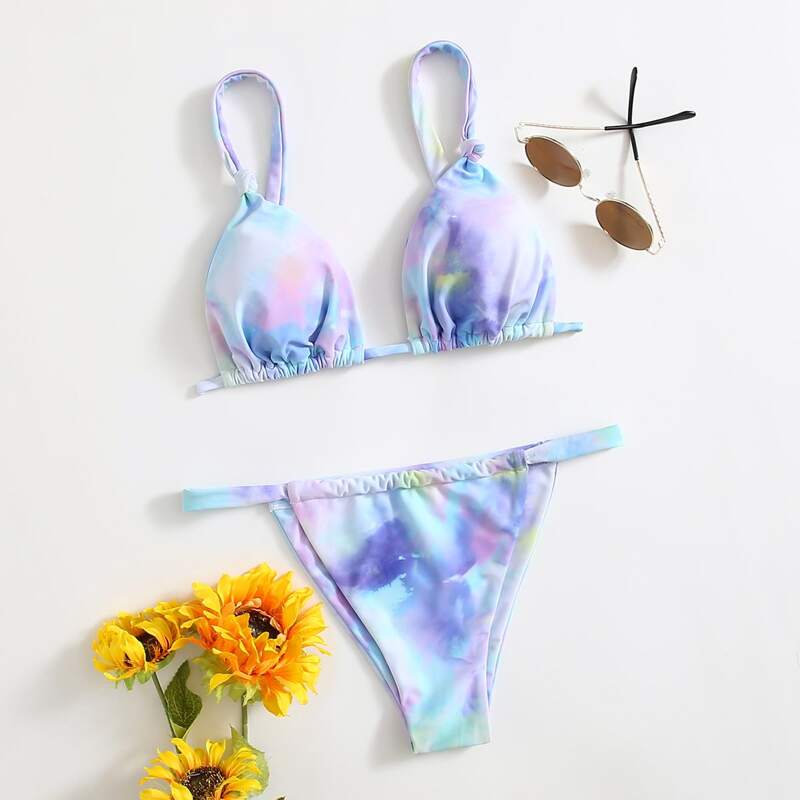 

Tie Dye Bikini Swimsuit, Multicolor