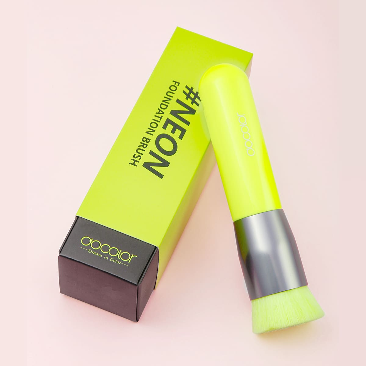 

1pc Neon Lime Foundation Brush