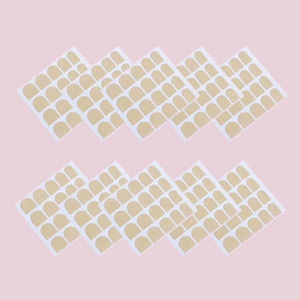 

10sheets Double-Sided Nail Tape, Yellow