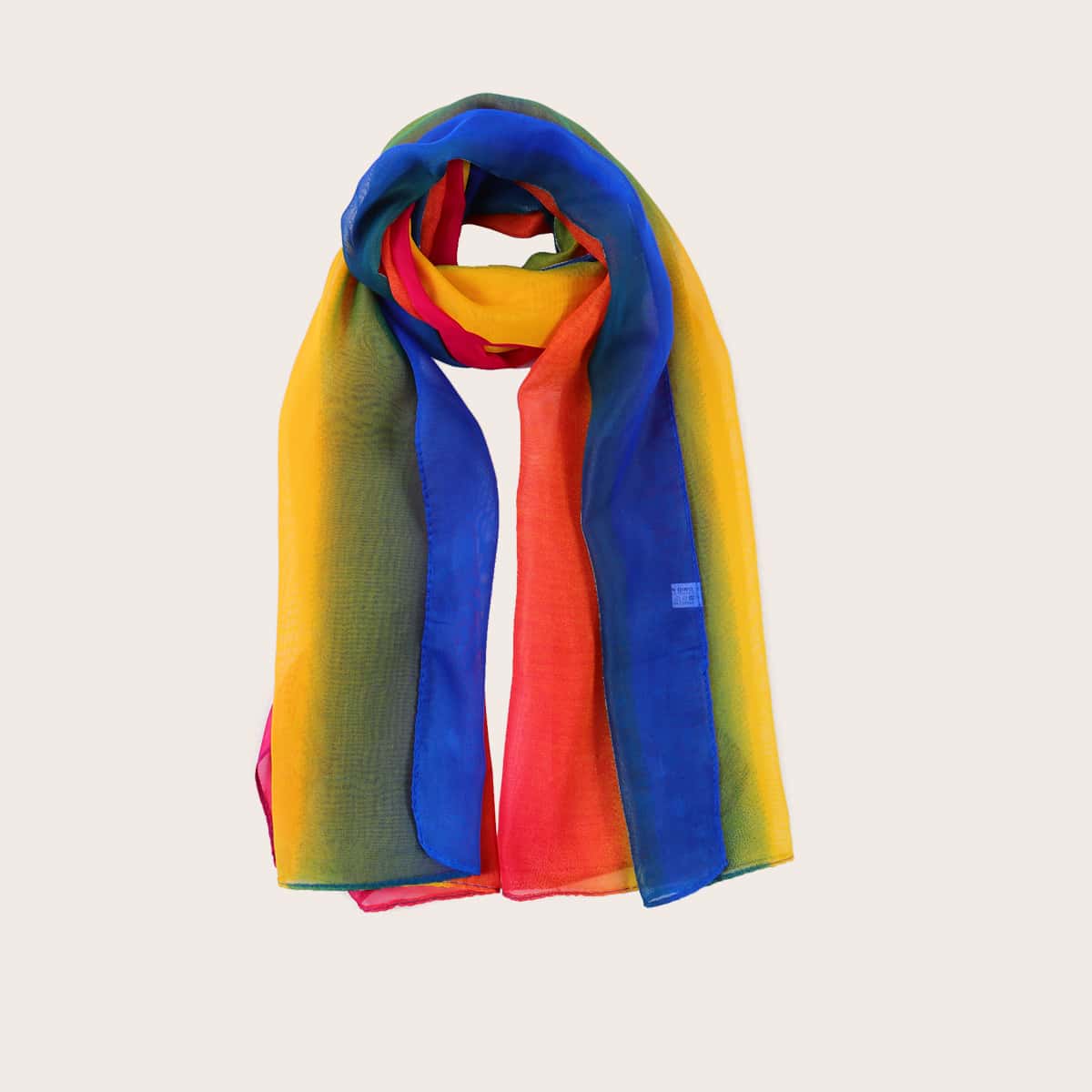 

Rainbow Striped Scarf, Multicolor