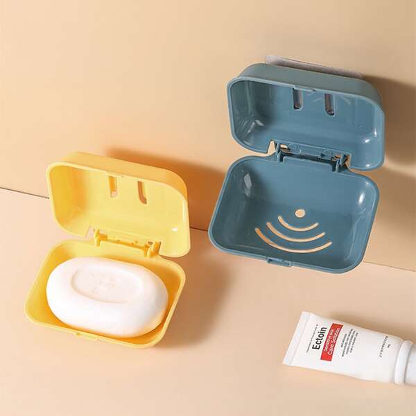 

1pc Random Pattern Soap Dish Holder, Multicolor