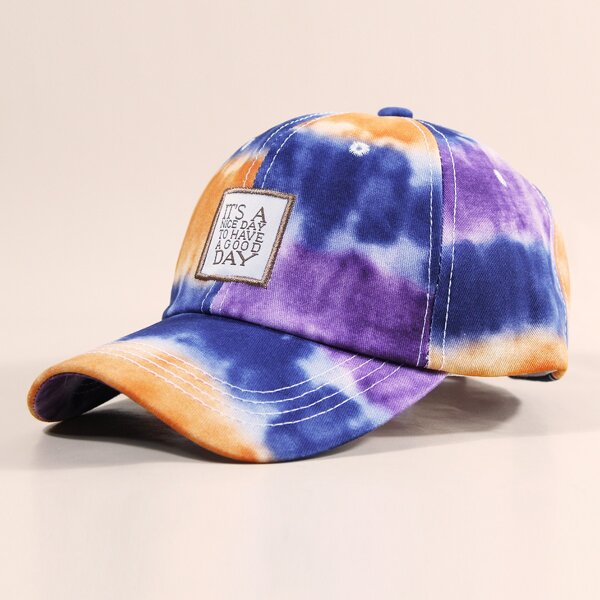 

Men Slogan Graphic Baseball Cap, Multicolor