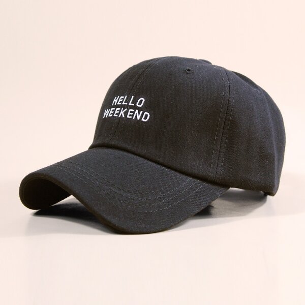

Men Letter Embroidery Baseball Cap, Black