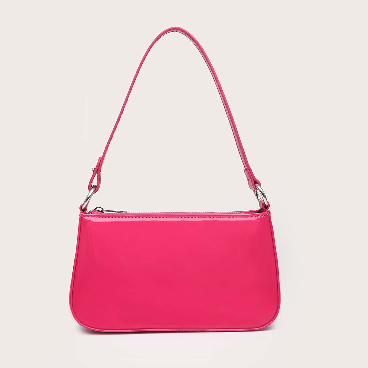 

Minimalist Baguette Bag, Hot pink