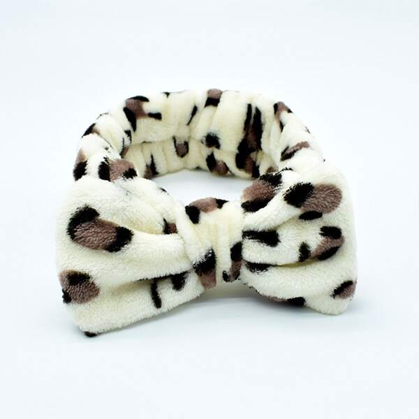 

Leopard Print Bath Headband, Multicolor