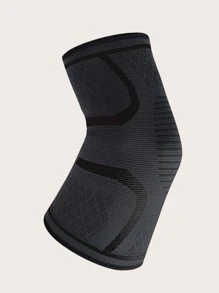 1pc Striped Sports Knee Pad - Black - View 3