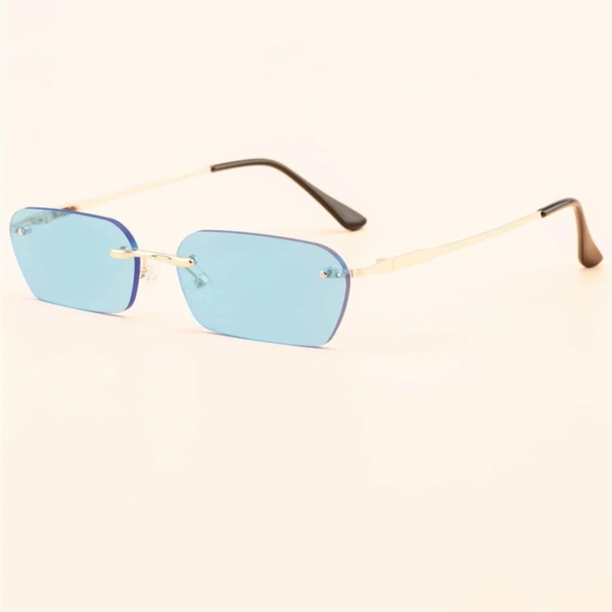 

Rimless Rectangle Frame Sunglasses