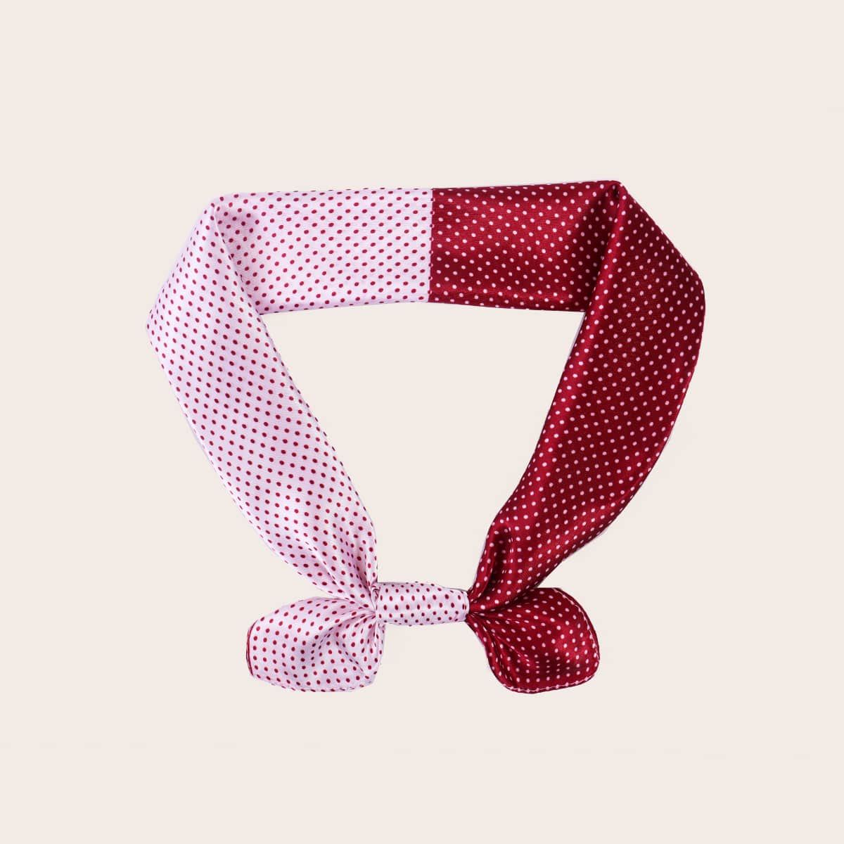 

Colorblock Polka Dot Bandana, Multicolor