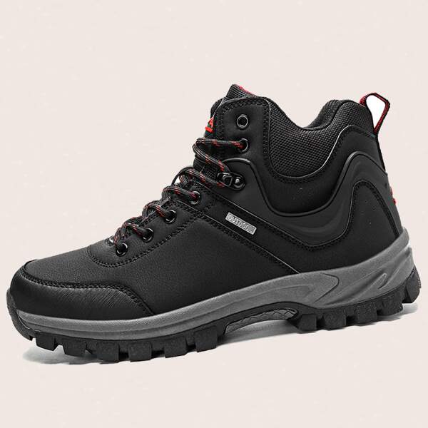 

Men High-top Lace-up Front Sneakers, Black