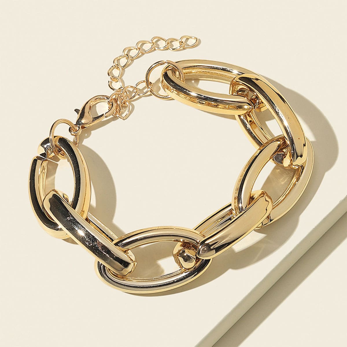 

Chunky Chain Bracelet, Gold