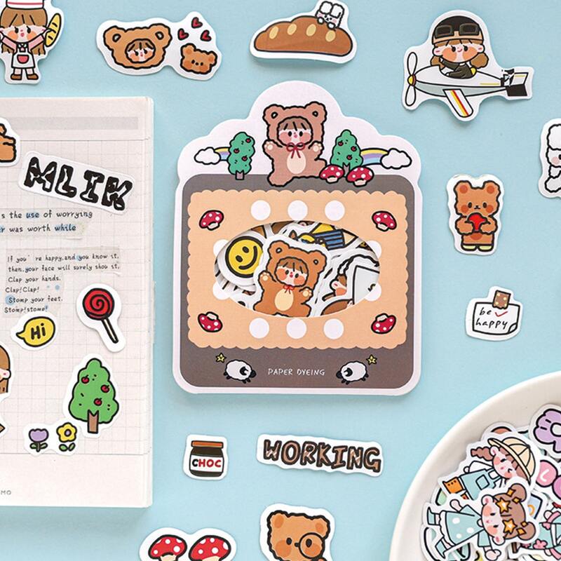 

1pack Cartoon Graphic Random Sticker, Multicolor