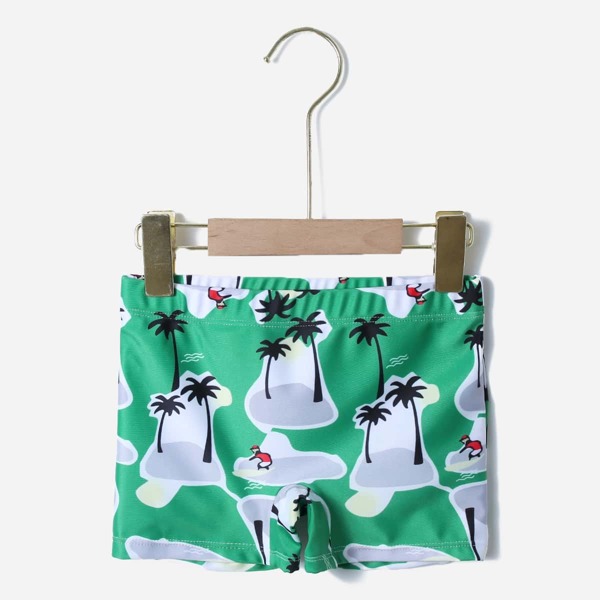 

Boys Palm Tree Print Swim Shorts, Multicolor