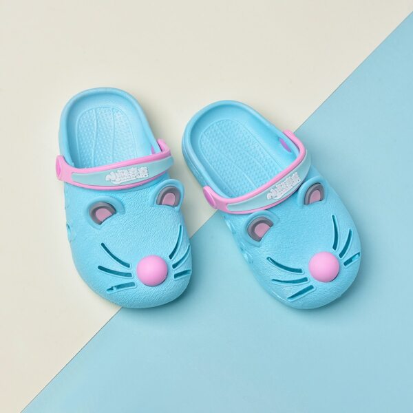 

Toddler Girls Cartoon Design Sandals, Baby blue