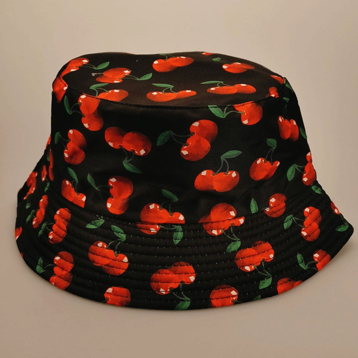 

Cherry Print Bucket Hat, Multicolor
