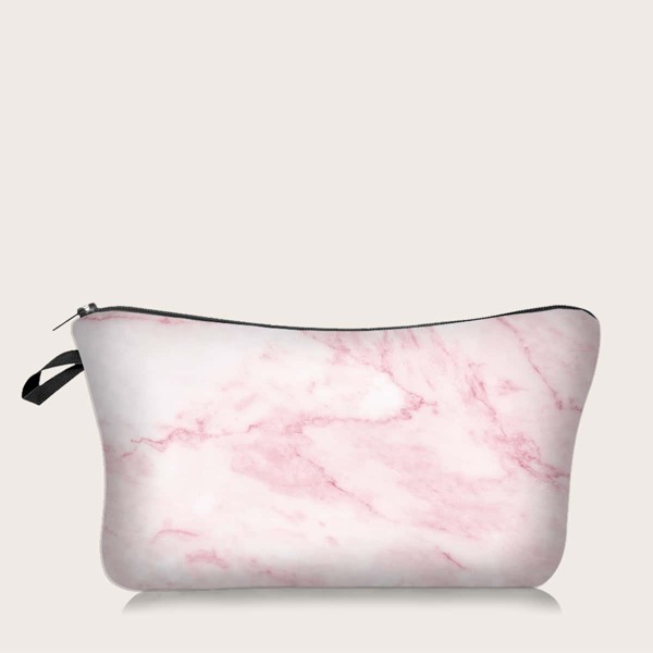 

Marble Pattern Makeup Bag, Pink
