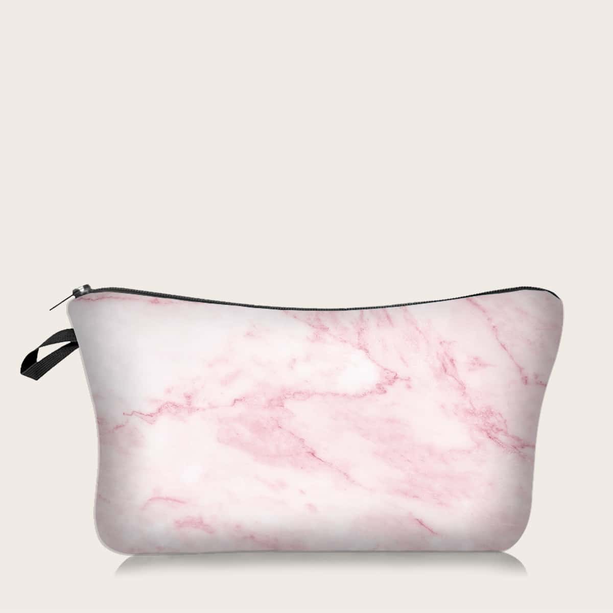 

Marble Pattern Makeup Bag, Pink