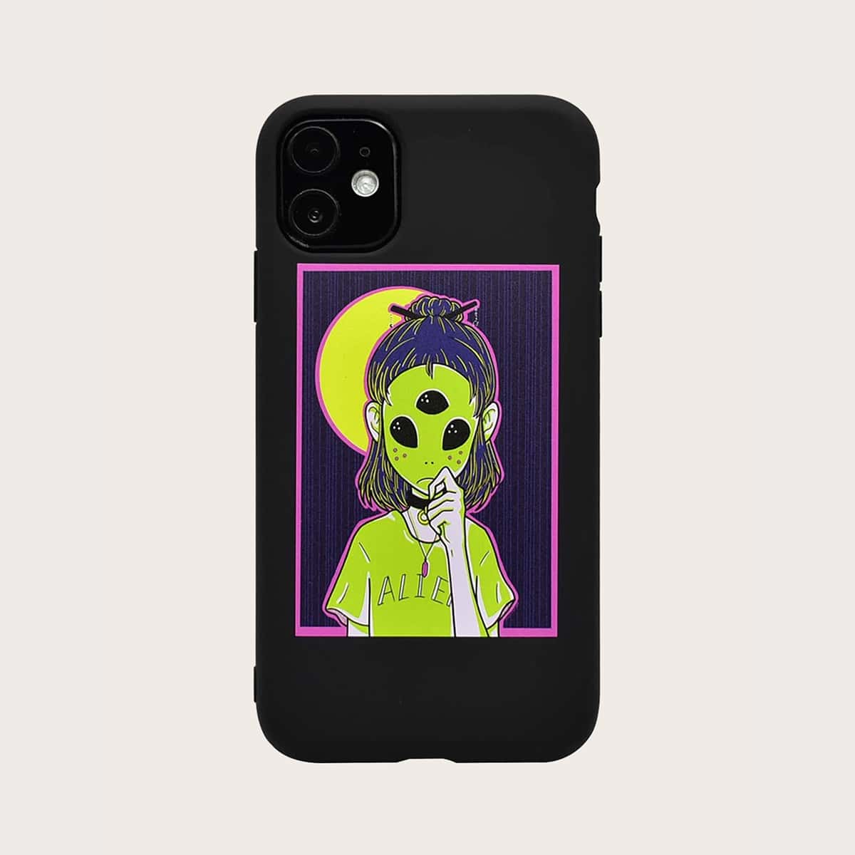 

Cartoon Figure iPhone Case, Multicolor