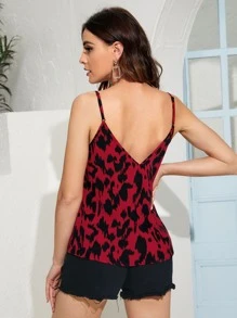 SHEIN Privé All Over Print Cami Top - Multicolor - View 2