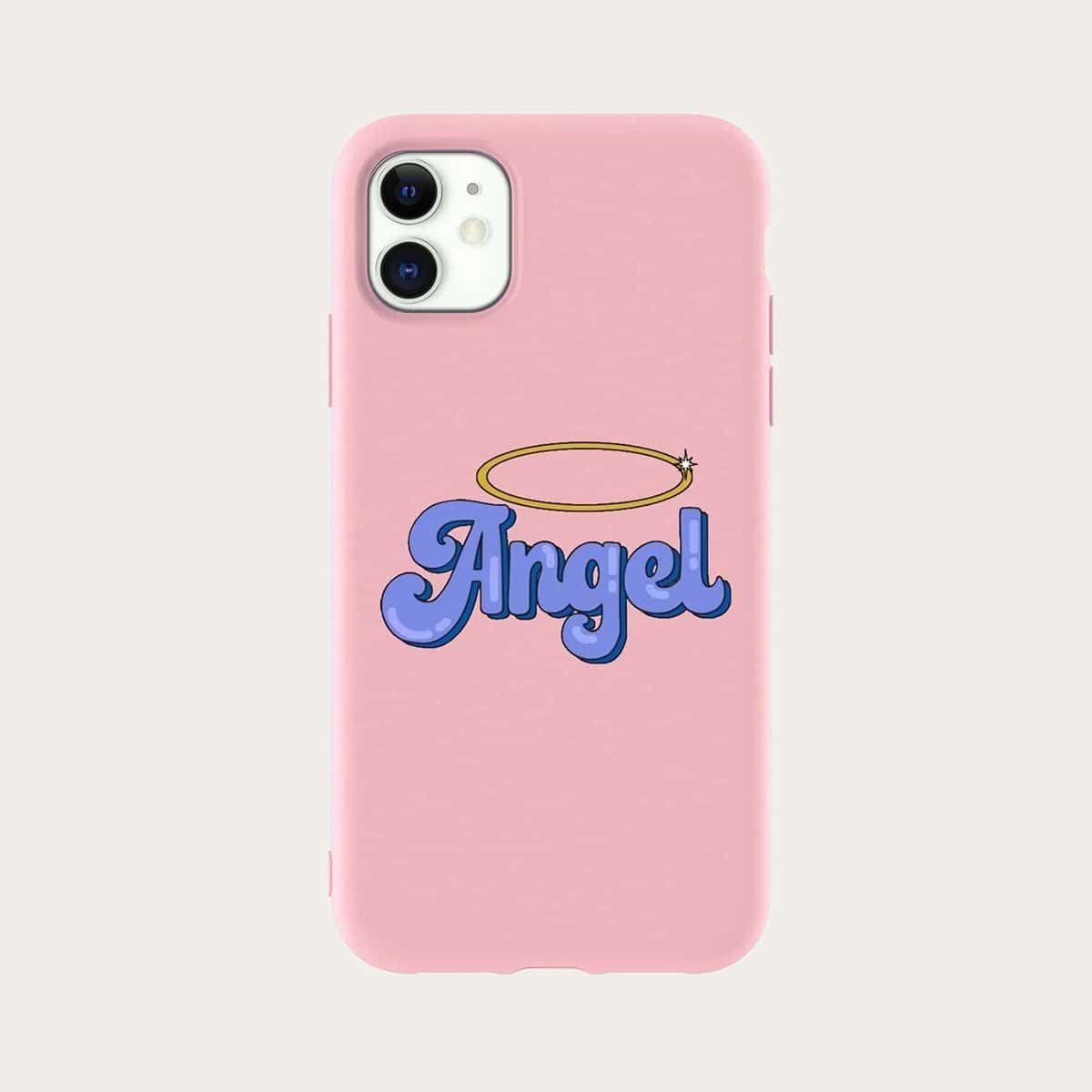 

Letter Graphic iPhone Case, Pink