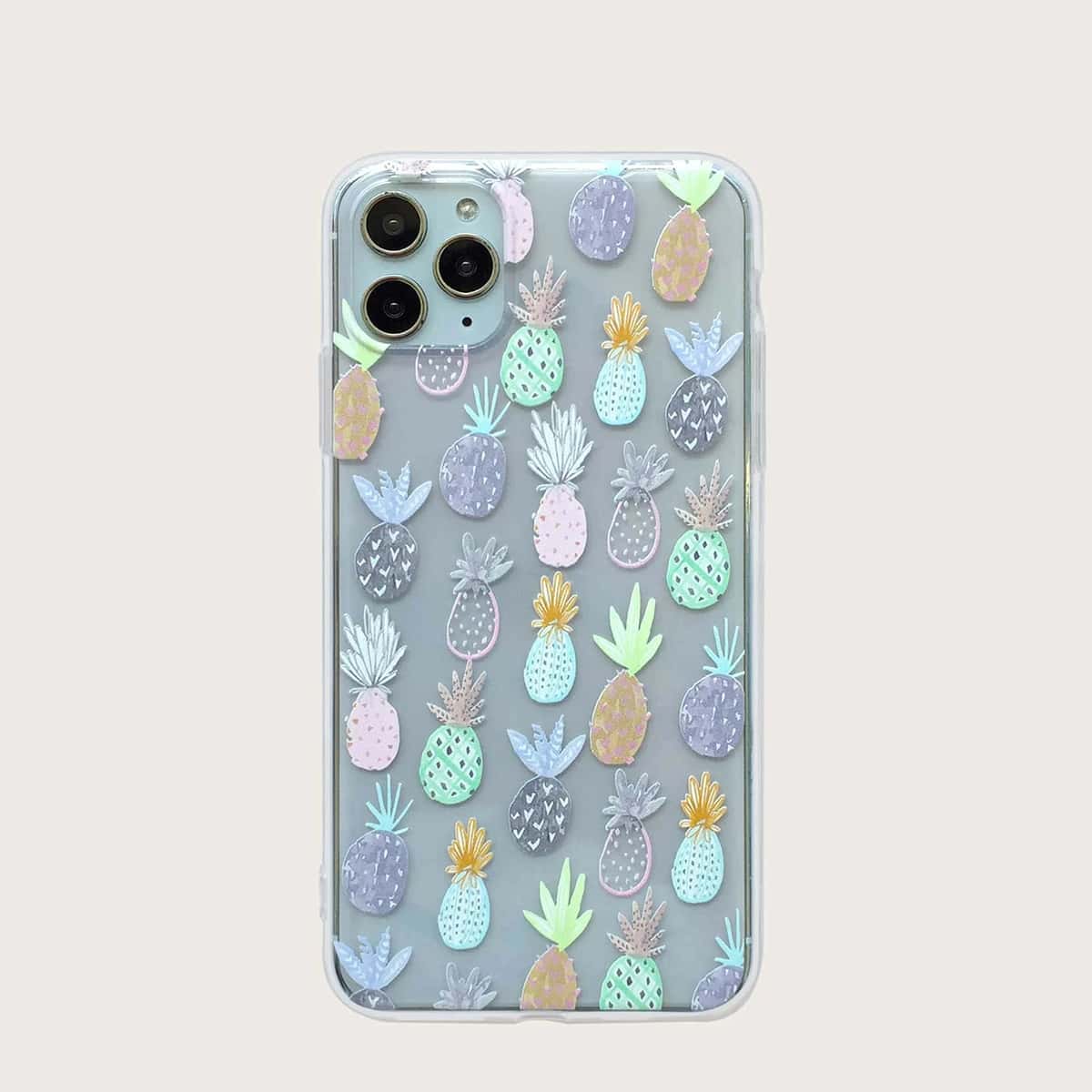 

Pineapple Clear iPhone Case, Multicolor