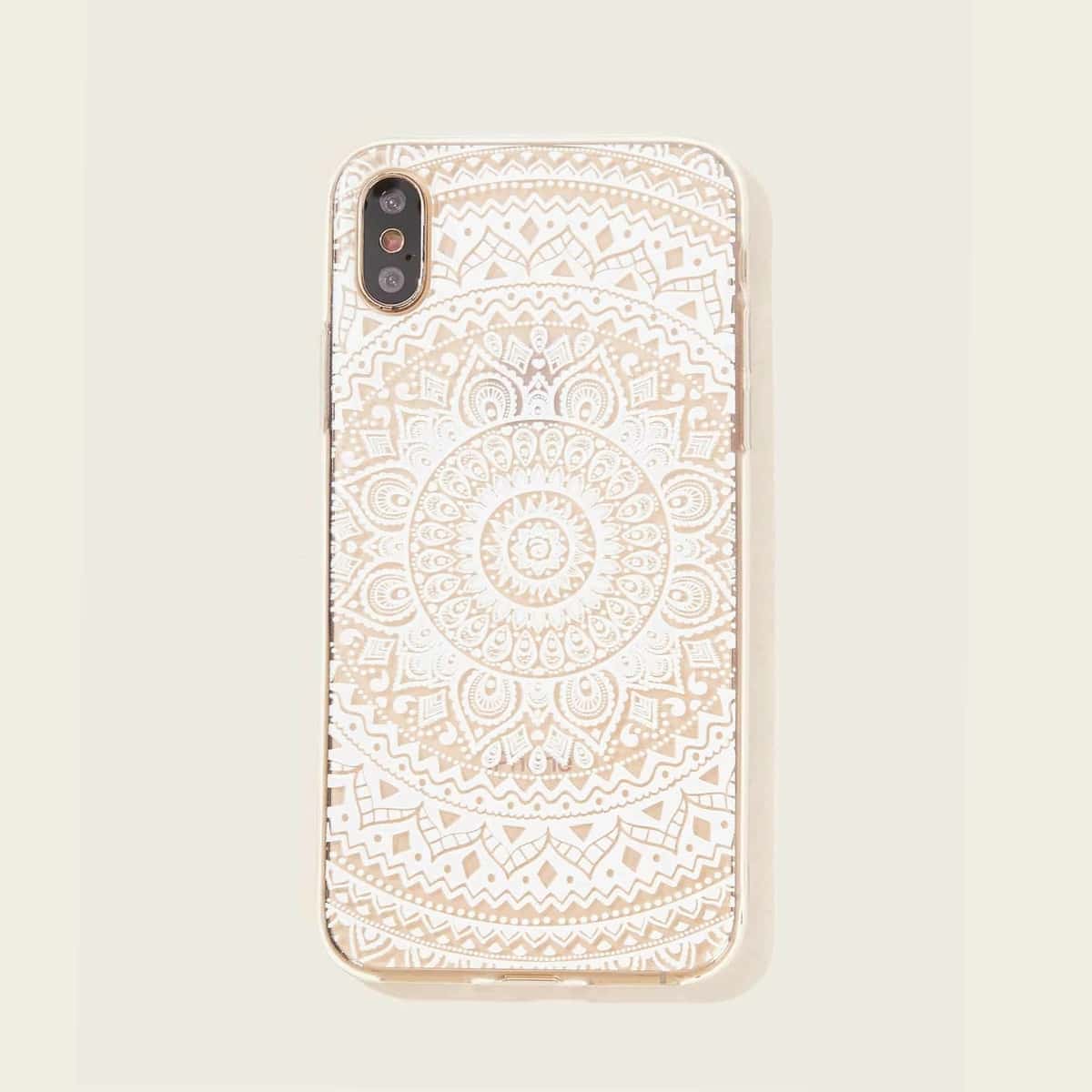 

Floral iPhone Case, White