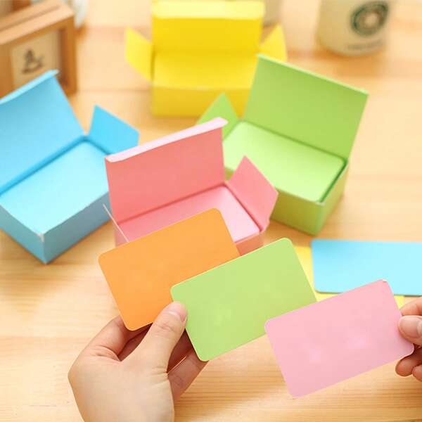 

2pcs Random Color Message Card, Multicolor