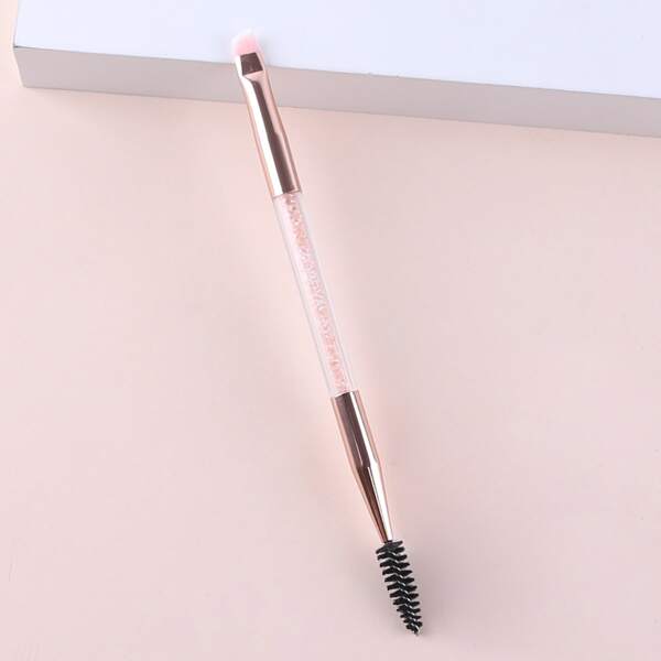 

2 In 1 Acrylic Handle Eyelash Brush & Eyeshadow Brush, Pink
