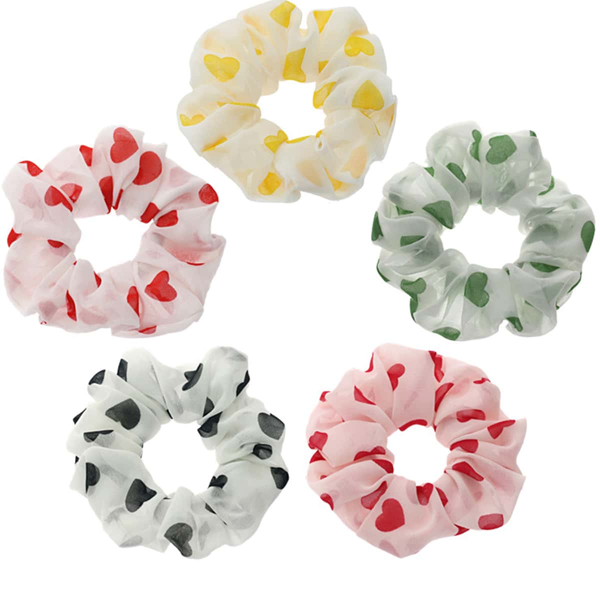 

1pc Random Polka Dot Scrunchie, Multicolor