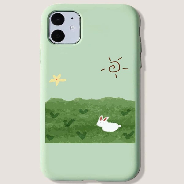 

Cartoon Graphic iPhone Case, Green