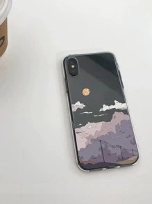 Landscape Print Case Compatible With iPhone - Clear - View 4