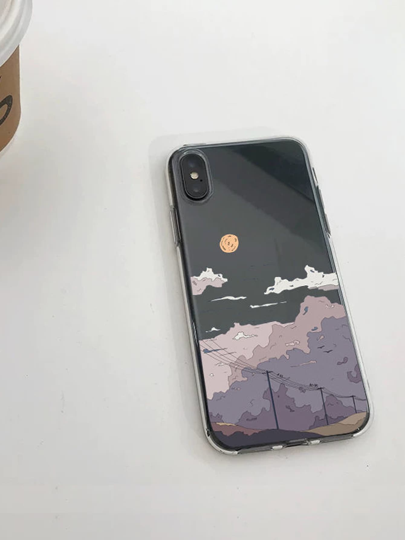 Hộp đựng in khổ ngang tương thích với iPhone - Trong sáng - Xem 4