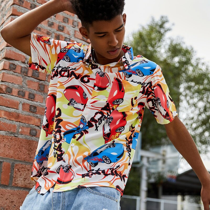 

Guys All Over Car Print Shirt, Multicolor