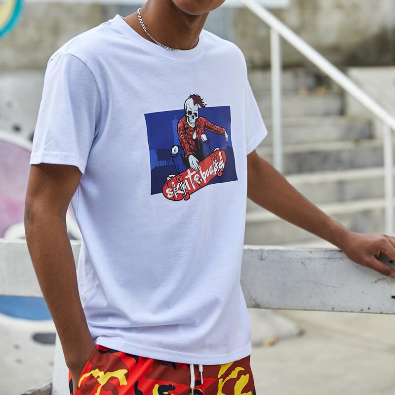 

Guys Skeleton Graphic Tee, White