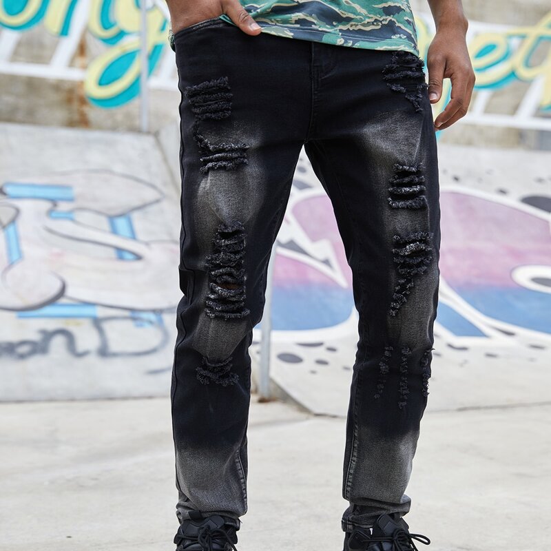 

Guys Ripped Jeans, Black