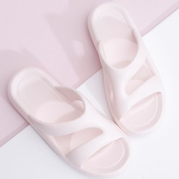 

Cut-out Shower Slippers, Baby pink