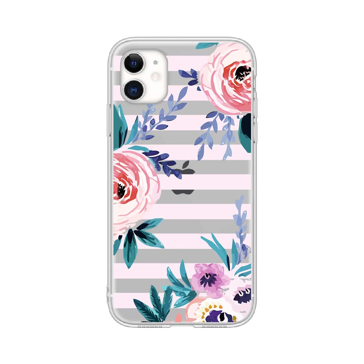 

Striped & Floral iPhone Case, Multicolor