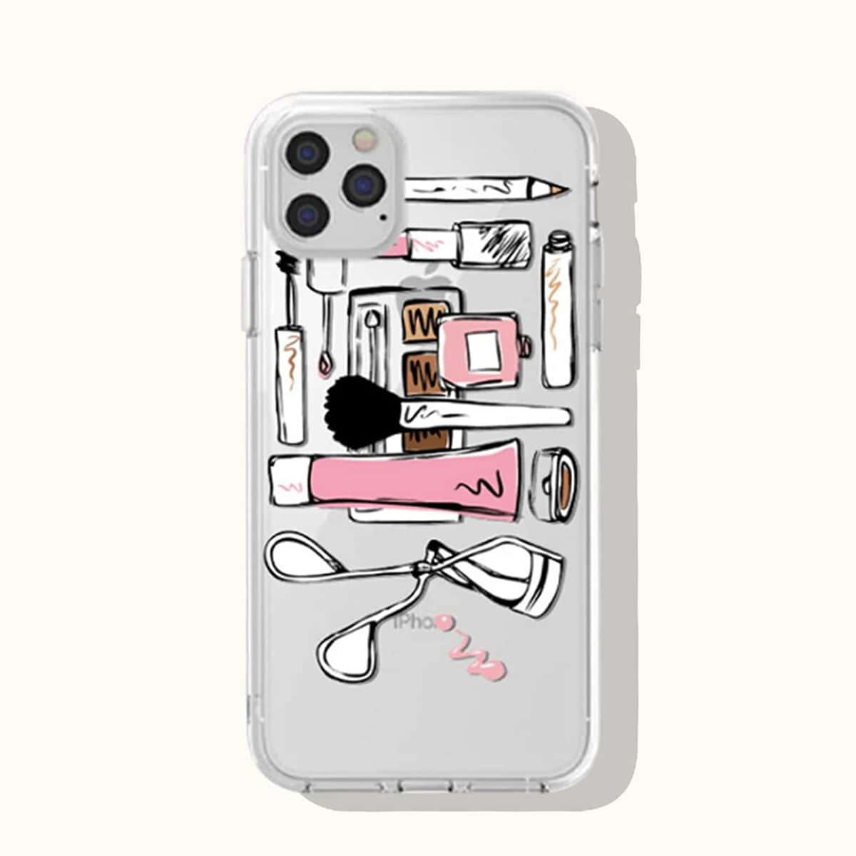 

Cosmetic Clear iPhone Case, Multicolor