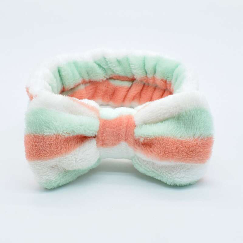 

Striped Pattern Bath Headband, Multicolor