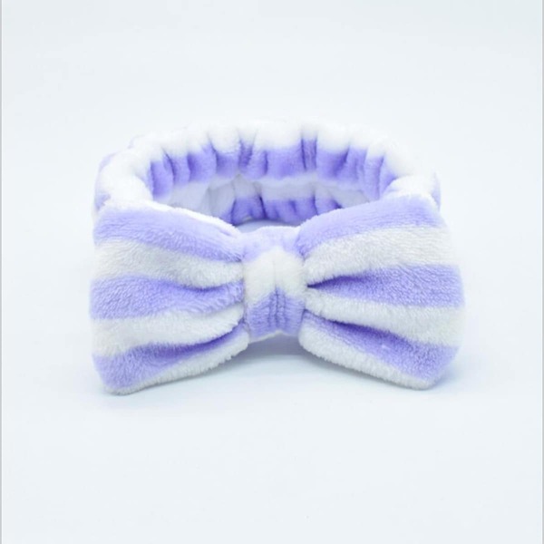

Striped Pattern Bath Headband, Multicolor