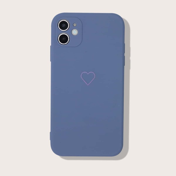 

Чехол для iPhone с принтом сердечка, Синий