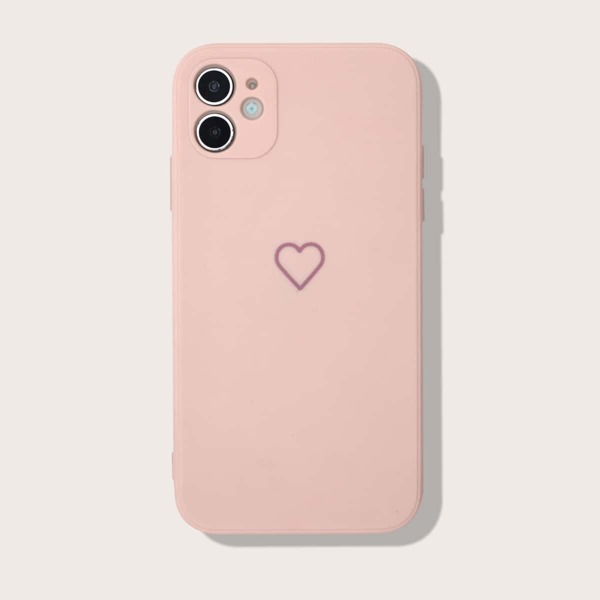 

Чехол для iPhone с принтом сердечка, Розовые