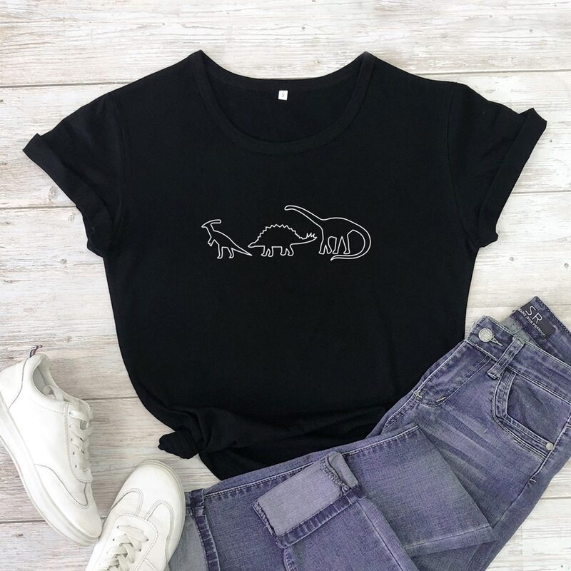 

Dinosaur Graphic Tee, Black