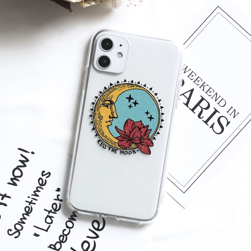 

Moon & Floral iPhone Case, Multicolor