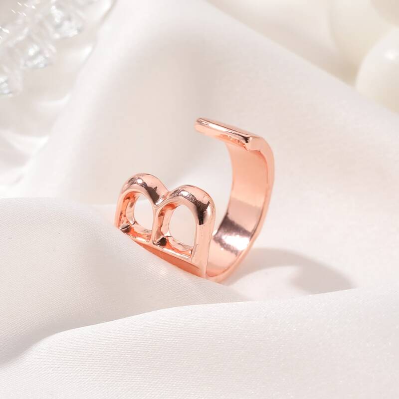 

Letter Cuff Ring, Rose gold