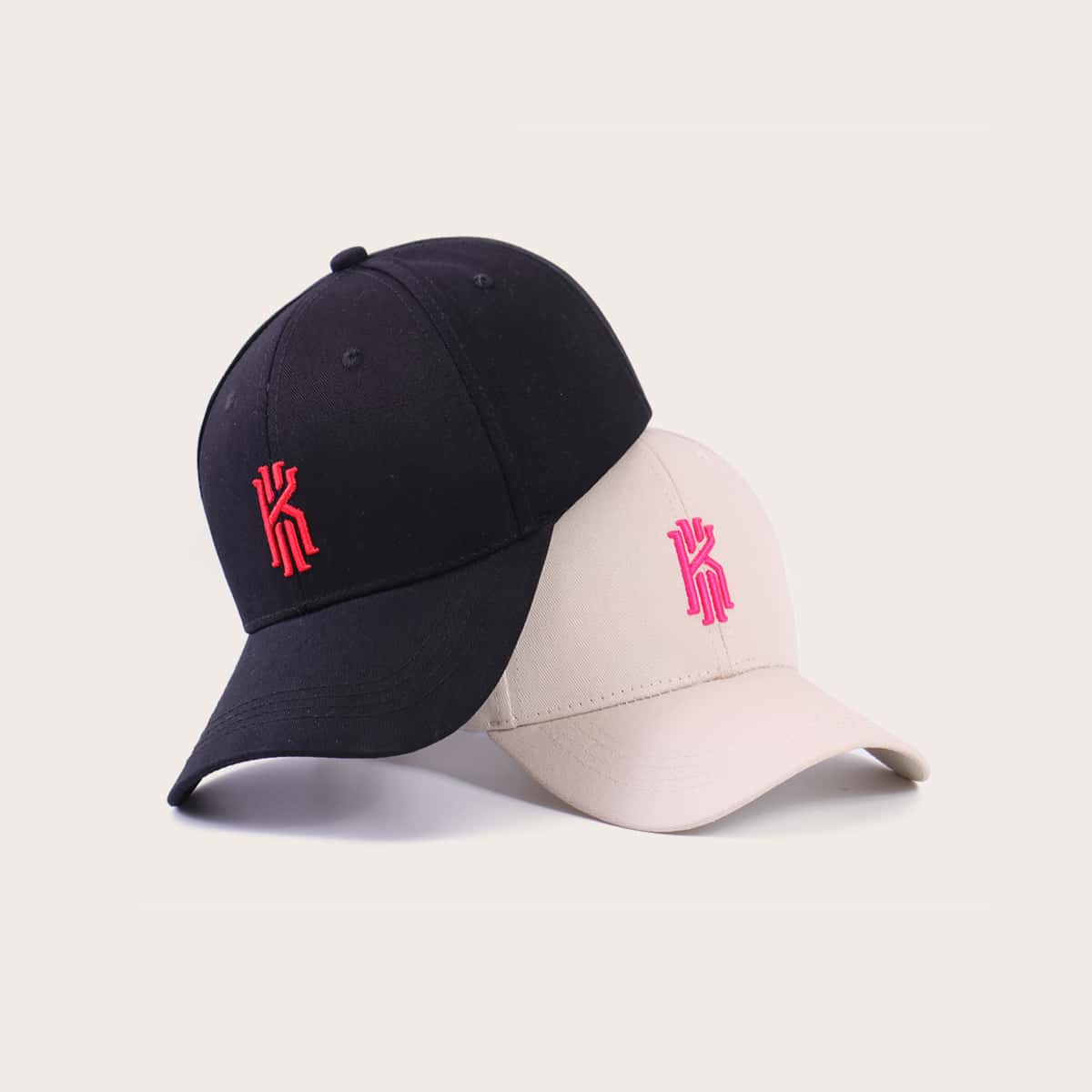 

Guys 2pcs Embroidery Baseball Cap, Multicolor