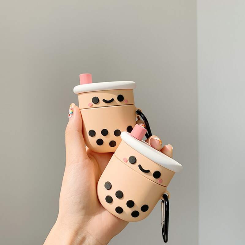 

Bubble Tea Shaped AirPods Case, Khaki