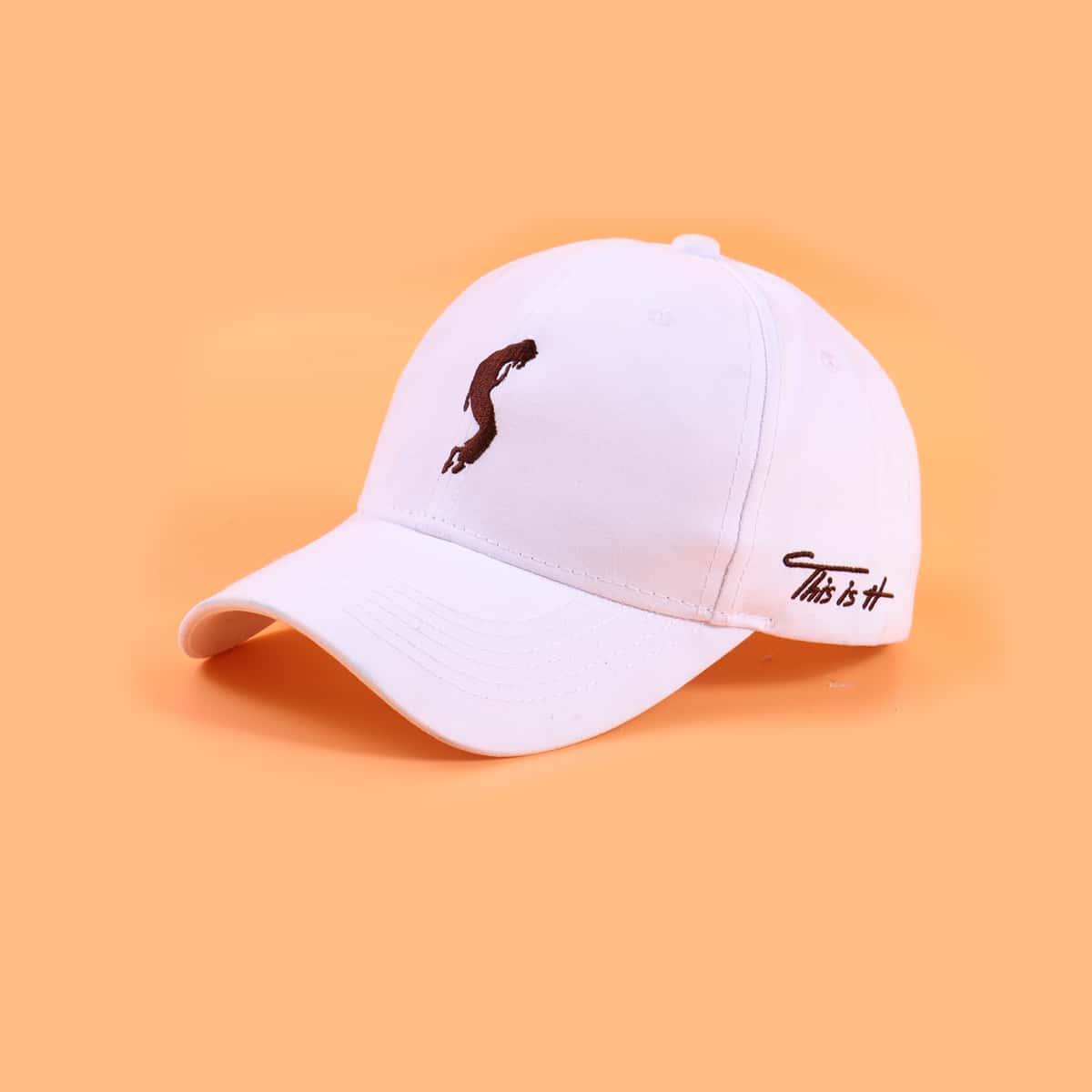 

Guys Embroidery Baseball Cap, White