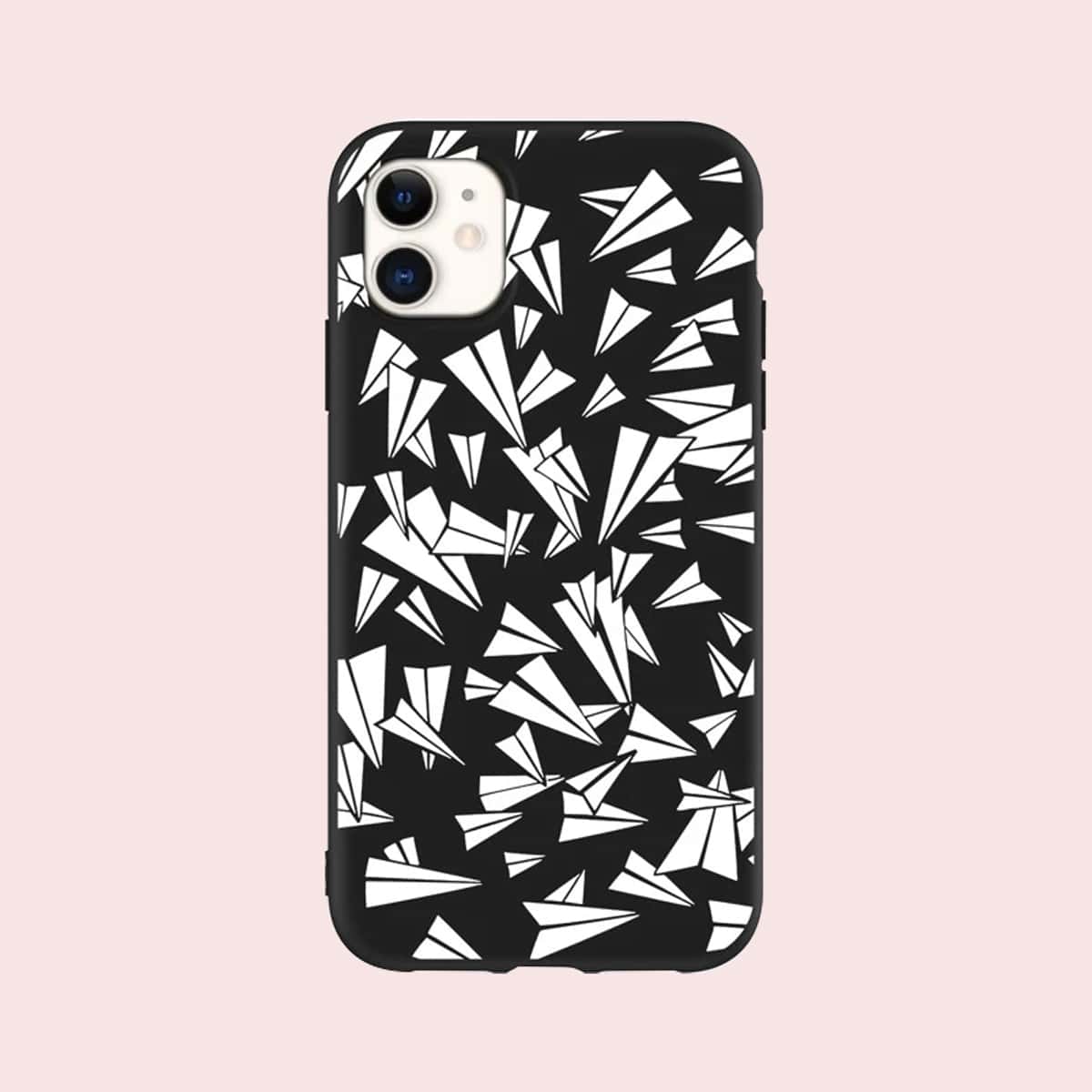 

Paper Airplane iPhone Case, Black and white