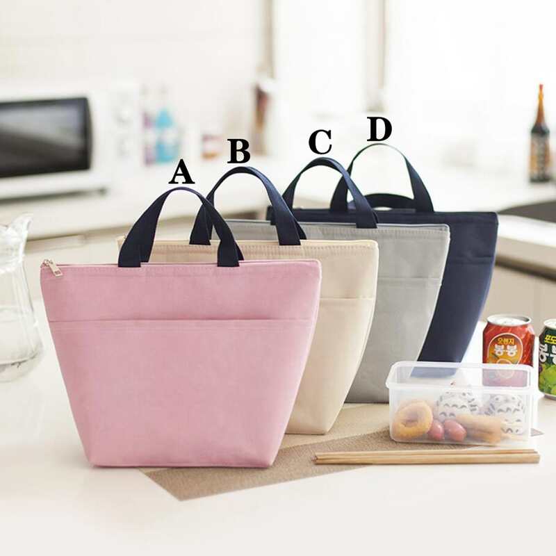

1pc Simple Lunch Bag, Multicolor